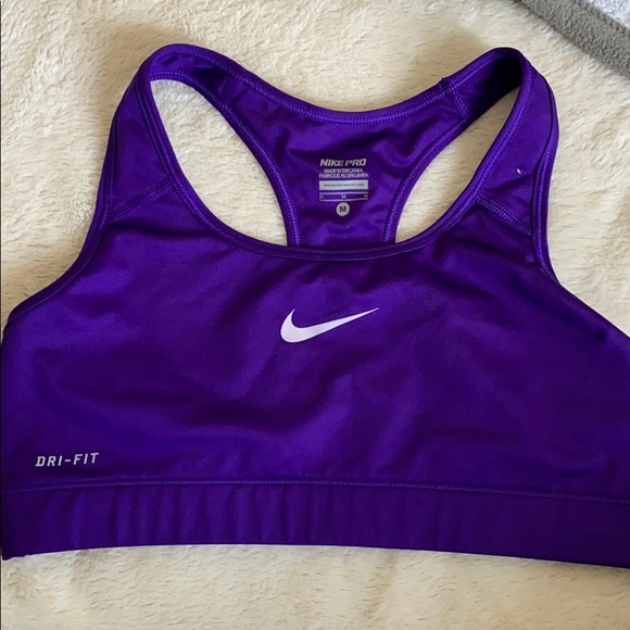purple nike bra